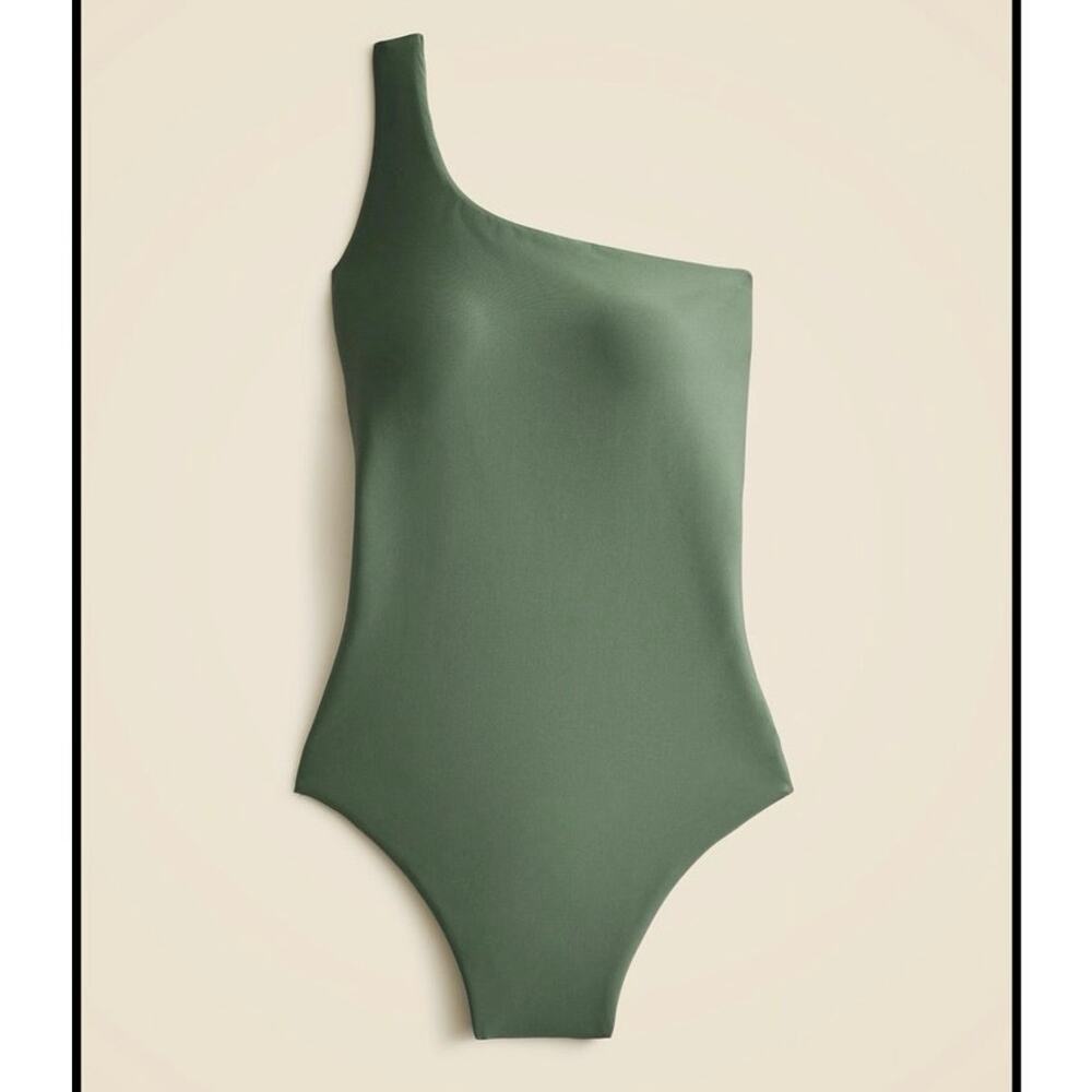 J.CREW Kay One Shoulder One Piece Bathing Suit Classic Sculpt Size 20 NWT Beach